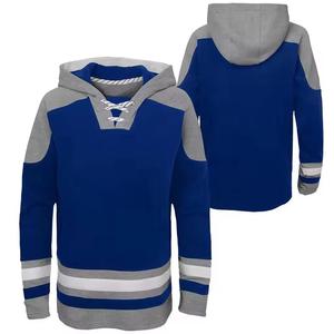 Sweat-shirt à capuche de style hockey sur glace en polyester unisexe OEM, de haute qualité, personnalisé avec le nom de l'équipe imprimé, vêtements de sport pour hommes et femmes - Product Image 1
