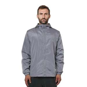 Veste coupe-vent d'été OEM ODM, veste à séchage rapide, légère et respirante, hauts de course, tailles plus grandes, vestes d'extérieur pour hommes - Product Image 4