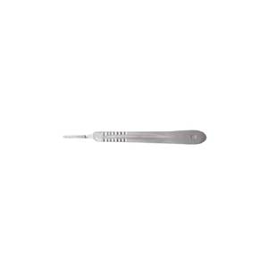 Manche de scalpel réutilisable n°4 4 poignées en acier inoxydable pour procédures médicales, compatibles # 20- # Porte-aiguilles à 25 lames - Product Image 4