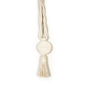 Corbata de cortina de borla de algodón en espiral, corbata de cortina elegante Bohemia - Product Image 3