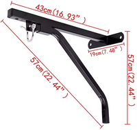 Haute qualité en acier sac de frappe cintre support de montage mural poinçonnage support suspendu boxe norme robuste