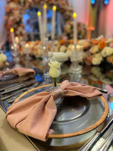 Servilletas de Mesa Modernas de Poliéster de Lujo - Detalle de Costura a la Vista - 20x20 Pulgadas - Calidad Profesional para Uso Doméstico y Bodas/Eventos - Product Image 2