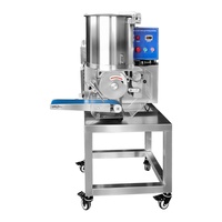 Machine à former des hamburgers de haute capacité pour usage en restaurant, en acier inoxydable de qualité alimentaire, équipement de formage de hamburgers à haute efficacité