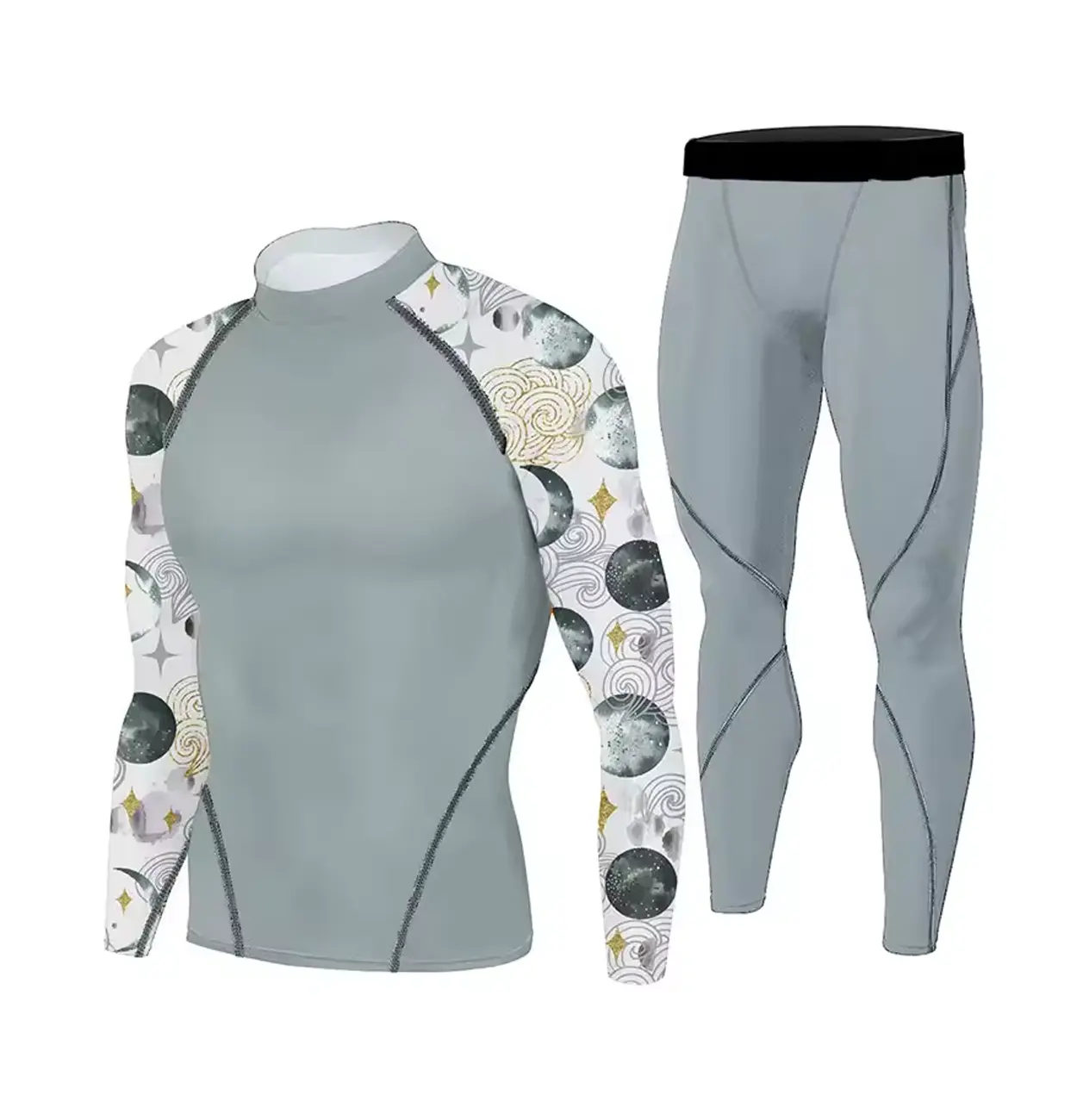 Ropa deportiva con logotipo personalizado, ropa de entrenamiento, talla personalizada, conjunto de ropa de gimnasio Sexy para hombre, conjuntos de Fitness para hombre, traje de yoga grueso de 2 uds para hombre