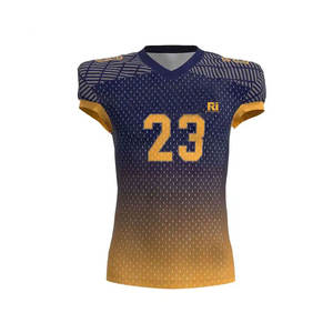 Uniforme de fútbol americano de poliéster 100%, conjuntos de manga corta de alta calidad, diseño de talla grande, transpirable y asequible - Product Image 3