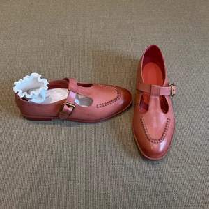 Zapatos de tacón de cuero con correa al tobillo para mujer, estilo clásico, con tacón de bloque, para fiesta, tipo Oxford, con cordones. - Product Image 2