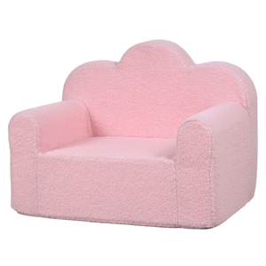 Kursi Sofa Anak Busa Kain Teddy Lembut Kursi Santai untuk Makan & Kamar Tidur Nyaman untuk Anak Laki-laki dan Perempuan - Product Image 1