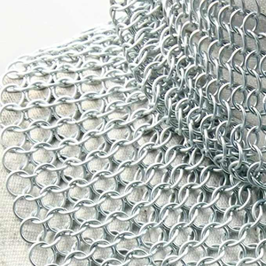 Authentique Vente en Gros Qualité Premium Médiévale Aluminium Chainmail Capot Complet Coif pour Cosplay Metal Armour Long Premium Chainmail - Product Image 2