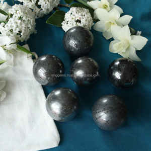 High Quality Indian Hematite Sphere Carved <b>Crystal</b> <b>Ball</b> AGATE Gemstones Feng Shui Wholesale Healing Metaphysical Hematite <b>Balls</b> - Product Image 6