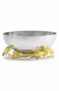 ชามสลัดสแตนเลสแบบคลาสสิกพร้อมด้ามทองเหลืองทนทานสำหรับห้องครัวเชิงพาณิชย์ยอดนิยมสำหรับงานแต่งงานและงานอีเวนต์ - Product Image 4