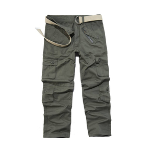 Pantalones informales de senderismo para exteriores para hombre, pantalones de viaje ligeros resistentes al agua de secado rápido, elásticos con múltiples bolsillos, cómodos, tejidos - Product Image 1