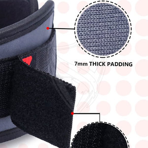 Rodillera de soporte para la rodilla, protector deportivo de nailon transpirable, caja de llaves de PVC de LICRA personalizada, artículo con logotipo de Eva, tarjeta de papel de tiempo de EE. UU. - Product Image 6