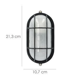 Plafón Industrial Ovalado Negro - Product Image 2