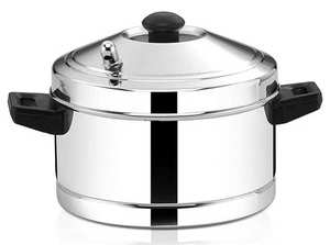 Cuisinière à idli réutilisable écologique en acier inoxydable à 4 niveaux avec poignées robustes, disponible en gros à des prix compétitifs - Product Image 3