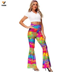 Pantalones acampanados de venta directa de fábrica de alta calidad, fabricante de Pakistán, gran oferta, pantalones acampanados transpirables de moda para mujer - Product Image 3