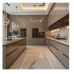 Panel de MDF SangVi para Gabinetes de Cocina, Tamaños Personalizables, Madera Moderna Modular con Recubrimiento Acrílico, Fácil de Limpiar, Certificado CARB - Product Image 5