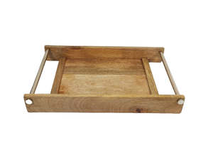 Último plato para servir con acabado natural con base de metal, bandeja para servir de regalo de Ramadán para dátiles, nueces, uso en el hogar, Hotel - Product Image 5