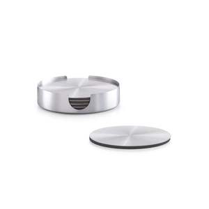 NEW ARRIVAL Premium Silver Coaster Pair Design moderne et élégant pour la protection de la table Home Office Drink Mats - Product Image 6