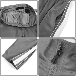 Stitchmode hombres personalizados 100% algodón cremallera completa 2 piezas gimnasio Jogging chándales transpirables atléticos chándales de invierno - Product Image 5