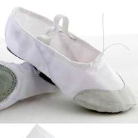 Zapatos de ballet modernos, calzado de baile de lona elástica transpirable, zapatillas ligeras de punta para entrenamiento de niñas y mujeres