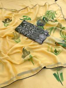 Saree de algodón puro de diseño indio, venta al por mayor, bloque de mano impreso para fiestas de verano, ropa paquistaní - Product Image 4