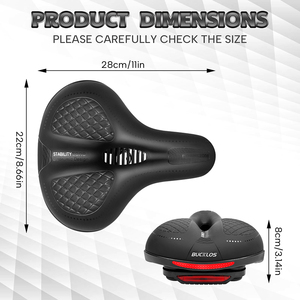 <span class=keywords><strong>Selle</strong></span> de vélo BUCKLOS avec lumière LED siège <span class=keywords><strong>large</strong></span> confort pour la sécurité en plein air nuit équitation <span class=keywords><strong>vtt</strong></span> vélo de route - Product Image 4