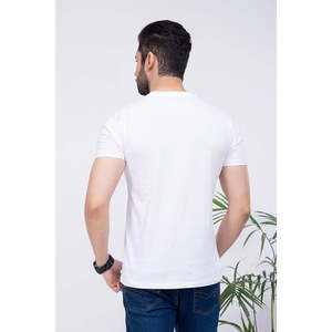 Olga 100% Cotton Crewneck T-Shirt Loose Fit Compressed with Stone Washed Technique Breathable with Logo Pattern - Product Image 5