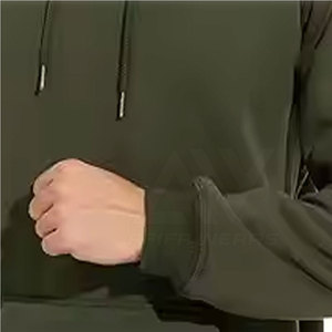 Sudadera con Capucha para Hombre, Diseño Personalizado, Informal, Invierno 2024, Poliéster/Algodón, Teñido Liso, Transpirable, 350g, Venta al Por Mayor - Product Image 5