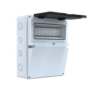 Caja de Distribución de Plástico ABS 230x290x125 mm Blanca IP44 Capacidad 9 MCB 0.81kg Modelo POLI 030 - Product Image 1