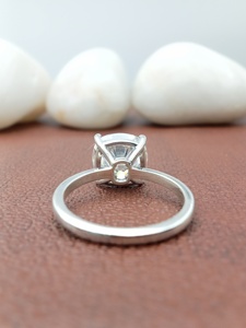 Women's 1ct round Cut VVS Lab Grown Diamond Engagement Wedding Ring 14k/18k Gold Classic Style GIA IGI Certified <b>for</b> Parties - Product Image 4