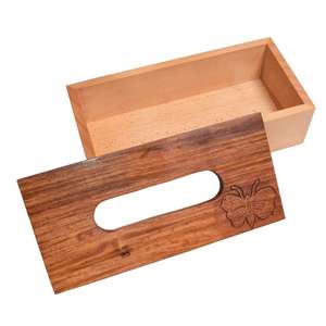 Servilletero de madera marrón quemado rústico, alambre decorativo, cubierta de caja de pañuelos vertical de Metal, función colgante para mesa de cocina, comedor - Product Image 5