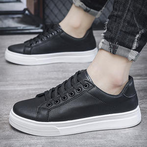 Zapatos Casuales Blancos para Hombre con Suela Plana y Cordones, Cómodos y Modernos, Talla Grande, Forro de Malla, Estilo Deportivo con Suela de EVA - Product Image 2