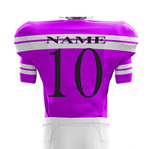 Uniforme de fútbol americano de manga corta con estampado personalizado para hombres con nombre y números de jugador de equipo - Product Image 6