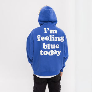 Sweats à capuche en coton épais imprimé vierge avec logo personnalisé Sweats à capuche épais imprimés pour hommes - Product Image 1