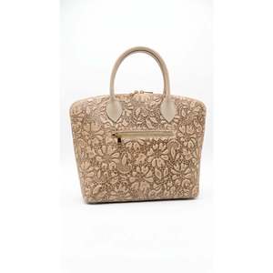 Borsa Strutturata in Vera Pelle Scamosciata Stampata - Made in Italy - Art. 26106 - Product Image 4
