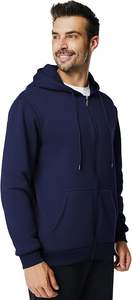 Tasa de fábrica OEM ODM Sudaderas con capucha sólidas Heavyweigh Fleece Oversized Plus Size Men's Casual Winter Hoodie - Product Image 4