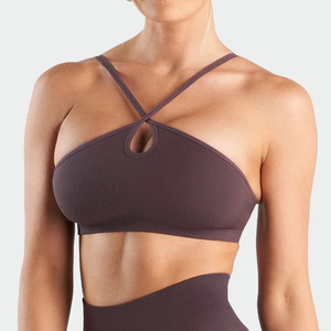 Sujetador deportivo para mujer, personalizado, para entrenamiento, gimnasio, yoga, ropa deportiva, sujetador de soporte - Product Image 1