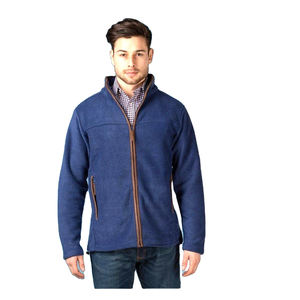Bas prix Nouveau design Veste d'hiver épaisse en polaire pour hommes Veste à fermeture éclair complète pour hommes Veste décontractée à manches longues et col montant - Product Image 3