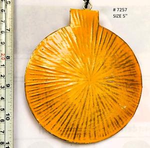 Kalavastu Fer Forme Ronde 5 Pouces Arbre De Noël Ornement Suspendu Accessoires Décoratifs Festifs pour Décorations De Vacances - Product Image 1