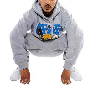 เสื้อฮู้ดผ้าฝ้ายระบายอากาศคุณภาพสูงสำหรับทุกเพศเสื้อมีฮู้ดลำลองปรับแต่งได้หลากหลาย - Product Image 2