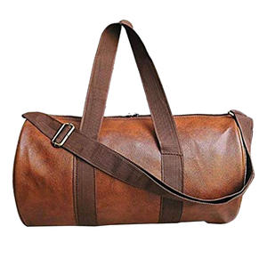 Men's Custom Large Capacity 20-35L Lightweight Fashionable Genuine <b>Leather</b> Weekender Duffel Bag Portable Overnight Travel - Product Image 6