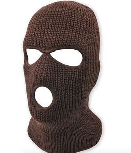Masque de ski personnalisé à 3 trous, masque intégral, bonnet en tricot, cagoule d'hiver, bonnets à étiquette privée, chapeau d'extérieur pour hommes - Product Image 5