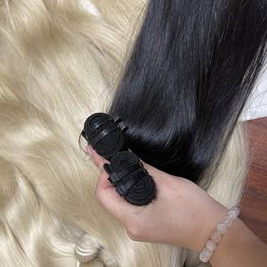 Extensiones de Cabello Vietnamita Liso Sedoso, Paquetes de Cabello Natural Virgen de Doble Trama con Cutícula Alineada, Precio de Fábrica - Product Image 5