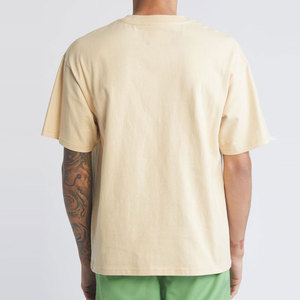 T-shirt pour homme en tissu éponge respirant, vente chaude, anti-froissement, écologique, confortable, séchage rapide, impression de logo personnalisée en couleur - Product Image 3