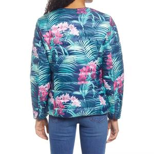 Blouson bombardier matelassé à manches longues pour femmes saison d'hiver veste chaude avec impression par sublimation imperméable à prix raisonnable - Product Image 3