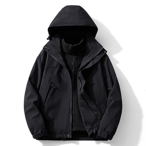 2024 nouveauté veste à capuche hommes veste imperméable veste coupe-vent manteau surdimensionné grande taille manteau - Product Image 6