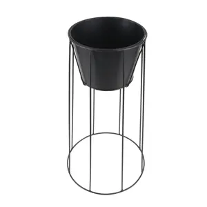 Soporte para plantas de interior y exterior de metal negro, macetas elegantes y organizador de jardín para decoración del hogar y el jardín - Product Image 2