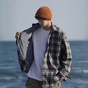 2025 hiver nouveau hommes mode tendance veste grande taille col épais haute qualité mi jeunesse décontracté moto style veste - Product Image 3