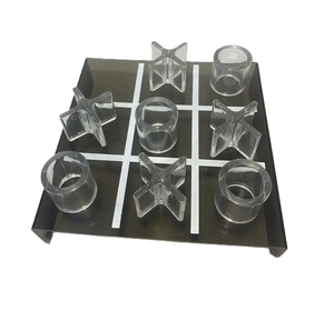 Tic Tac Toe en acrylique pour enfants d'intérieur cadeau parfait pour les enfants voyageant en vacances utilisé jeu de Tic Toe en acrylique - Product Image 6