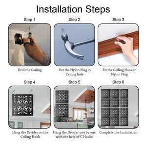 Panel de Pared Decorativo Moderno de Listones de Madera |   Panel Divisor de Espacios Operable y Plegable para Privacidad - Product Image 6